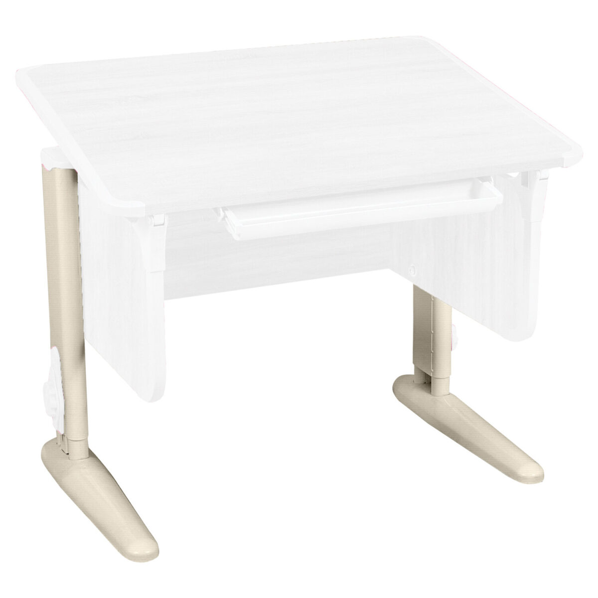 Каркас парты ДЭМИ СУТ.41, 42, 43, металл бежевый, КСО.14 "Medium" — изображение 1