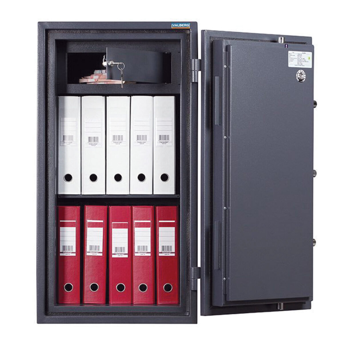 Сейф огневзломостойкий VALBERG "Гарант-95T", 950х505х440 мм, 138 кг, ключевой замок, трейзер — изображение 3
