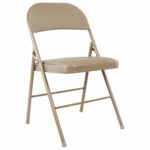 Стул складной BRABIX "Golf Plus CF-003 Комфорт", бежевый каркас, кожзам бежевый, 531567 — изображение 2