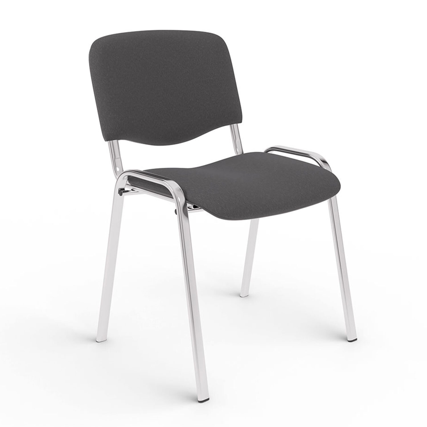 9c0d46d896461b7efbf5a04e3f377033_xl Стул для персонала и посетителей "ИЗО", хромированный каркас, ткань серая С-73, В-40 — изображение 1