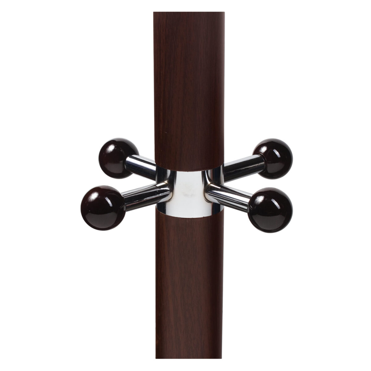 Вешалка-стойка BRABIX "CR-282", металл/мрамор, 1,8 м, на диске диаметром 36 см, 6 крючков + 4 дополнительных, коричневая, 601745 — изображение 3