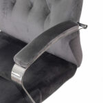 Кресло офисное T-9928SL, усиленное, НАГРУЗКА до 200 кг, хром, ткань, серое, 1985910 — изображение 6