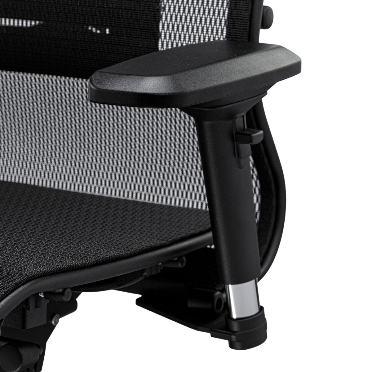 Кресло офисное МЕТТА "SAMURAI" Black Edition, сверхпрочная сетка, регулируемое, черное — изображение 8