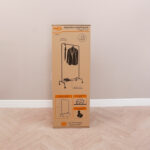 Вешалка для плечиков "Радуга-2", 1520х820х390 мм, передвижная, металл, белая, ВНП 299 Б — изображение 7