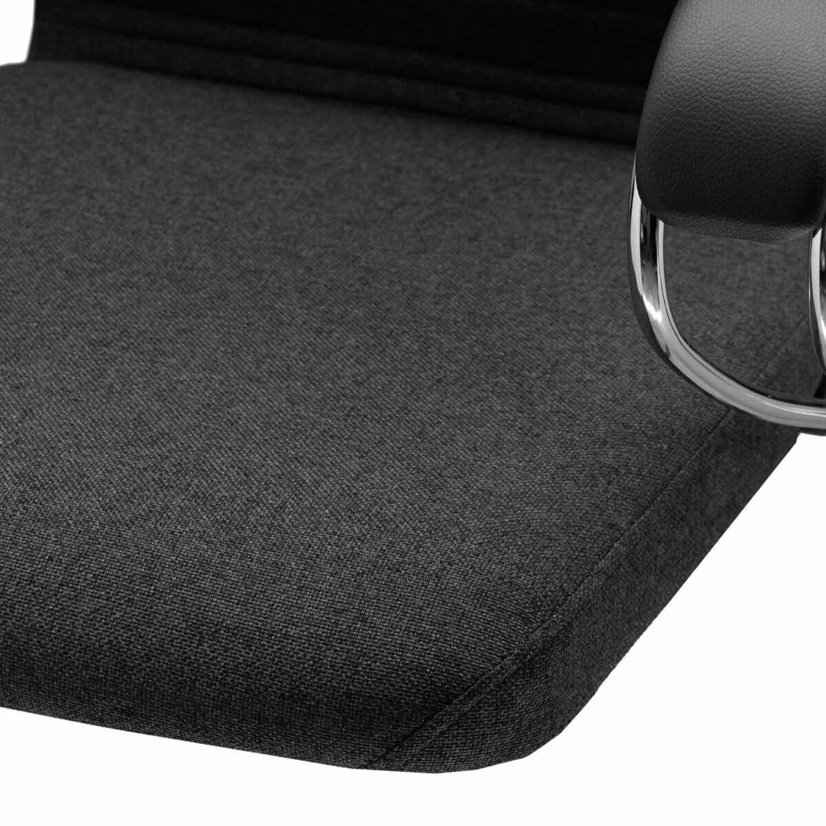 Кресло офисное МЕТТА "К-27" хром, ткань, сиденье и спинка мягкие, серое — изображение 13