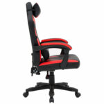 Кресло компьютерное CROMEX (КРОМЕКС) "Start GM-105", две подушки, экокожа, черное/красное, 532957 — изображение 3