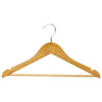 Вешалки-плечики, размер 36-40, МАЛЫЙ РАЗМЕР, КОМПЛЕКТ 5 шт., деревянные, перекладина, цвет сосна, BRABIX "Стандарт", 601160 — изображение 5