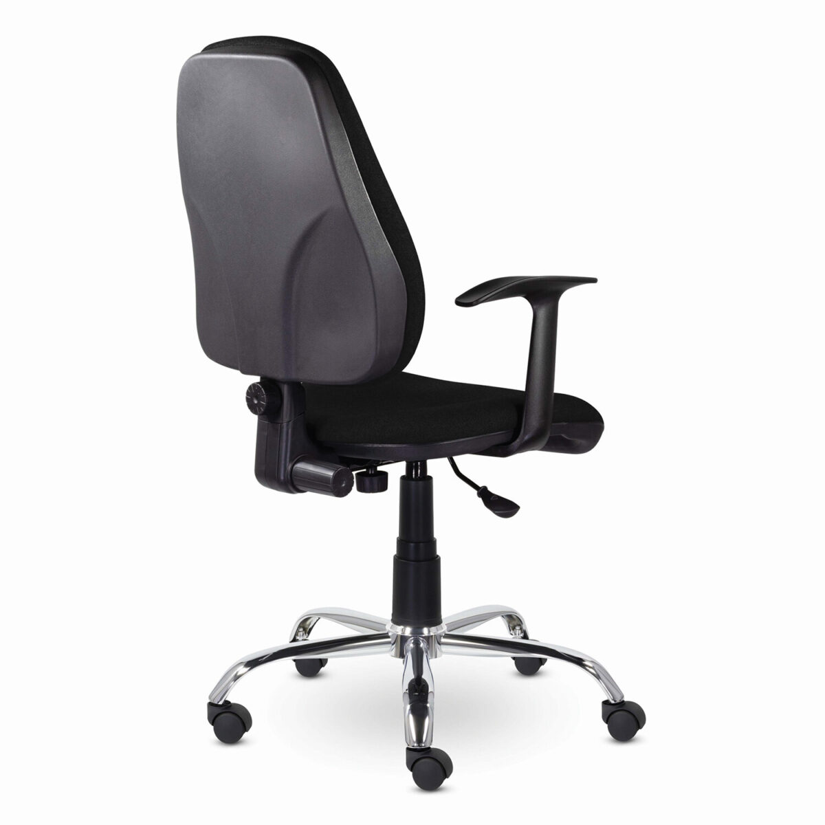 Кресло BRABIX "Comfort MG-322", хром, регулируемая эргономичная спинка, ткань, черное, 532558 — изображение 3