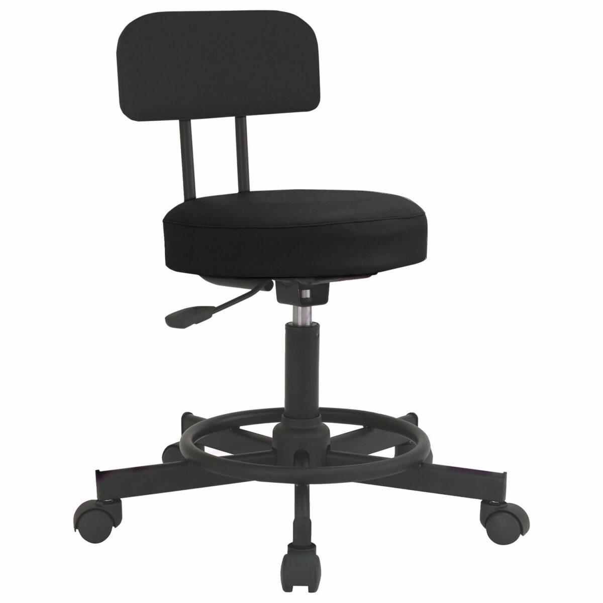 Стул кресло оператора РС12, без подлокотников, кожзам, черное, РС01.00.12-201- — изображение 1