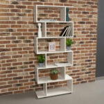 Стеллаж BRABIX "Scandi SH-008", 730х250х1760 мм, 6 секций, ЛДСП, белый, 641897, ЦБ013658-1 — изображение 7