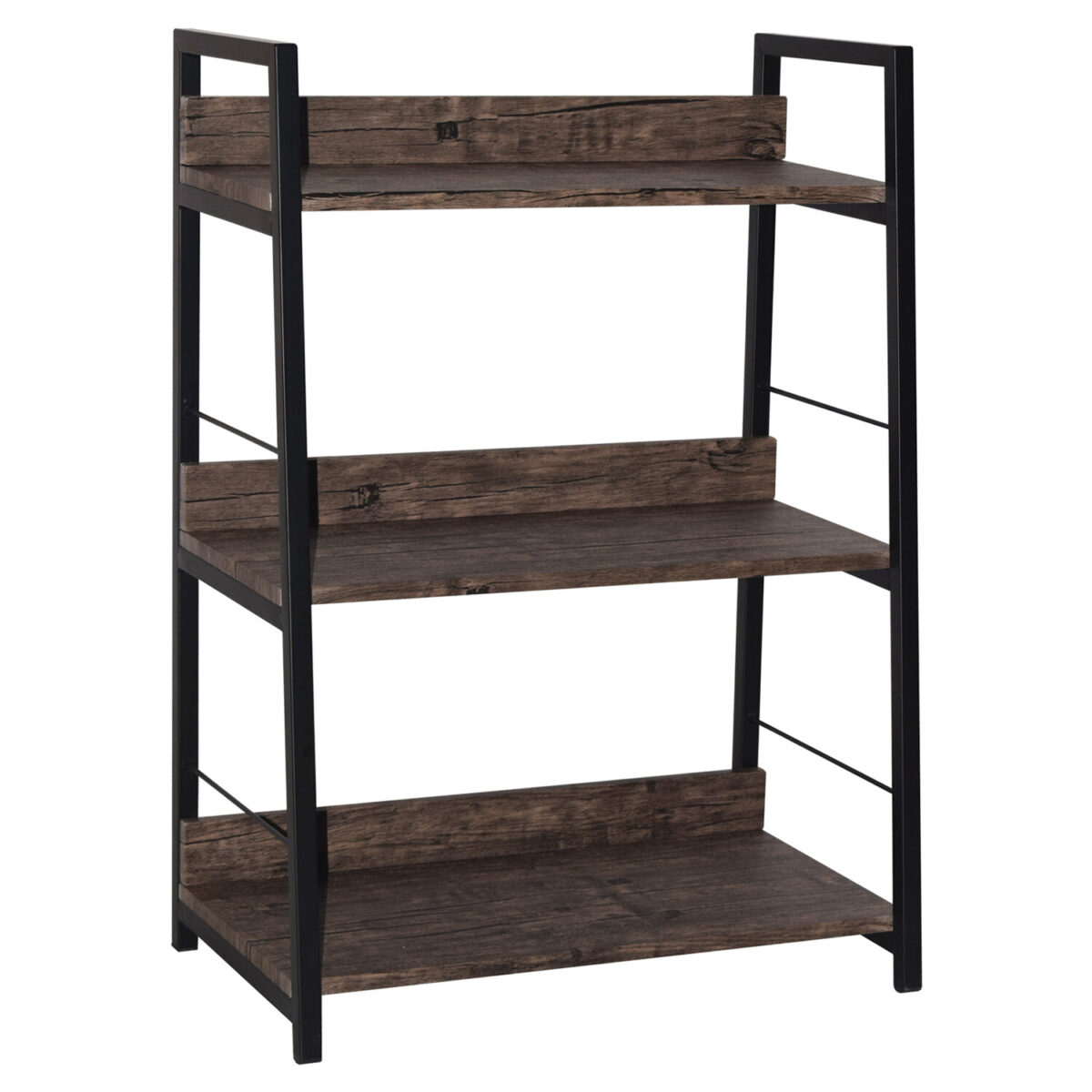 Стеллаж на металлокаркасе BRABIX "LOFT SH-002", 600х350х845 мм, цвет морёный дуб, 641231 — изображение 2