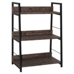 Стеллаж на металлокаркасе BRABIX "LOFT SH-002", 600х350х845 мм, цвет морёный дуб, 641231 — изображение 2