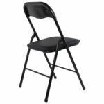 Стул складной BRABIX "Golf CF-007", черный каркас, кожзам черный, 531565 — изображение 7