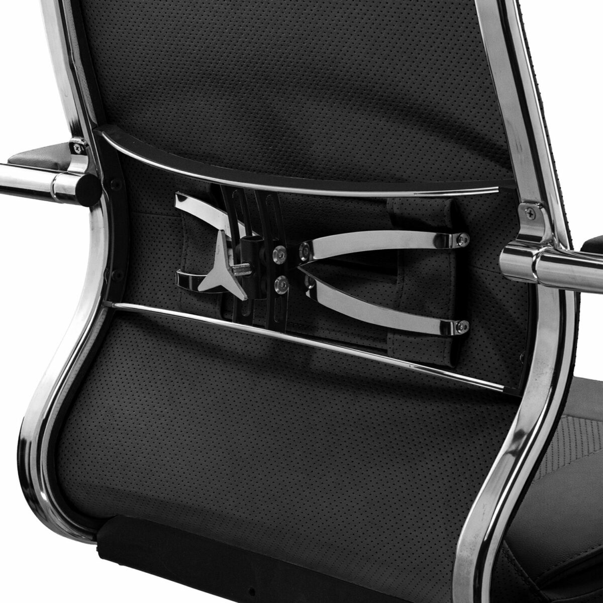 Кресло офисное МЕТТА "SAMURAI" KL-1, экокожа, черное — изображение 8