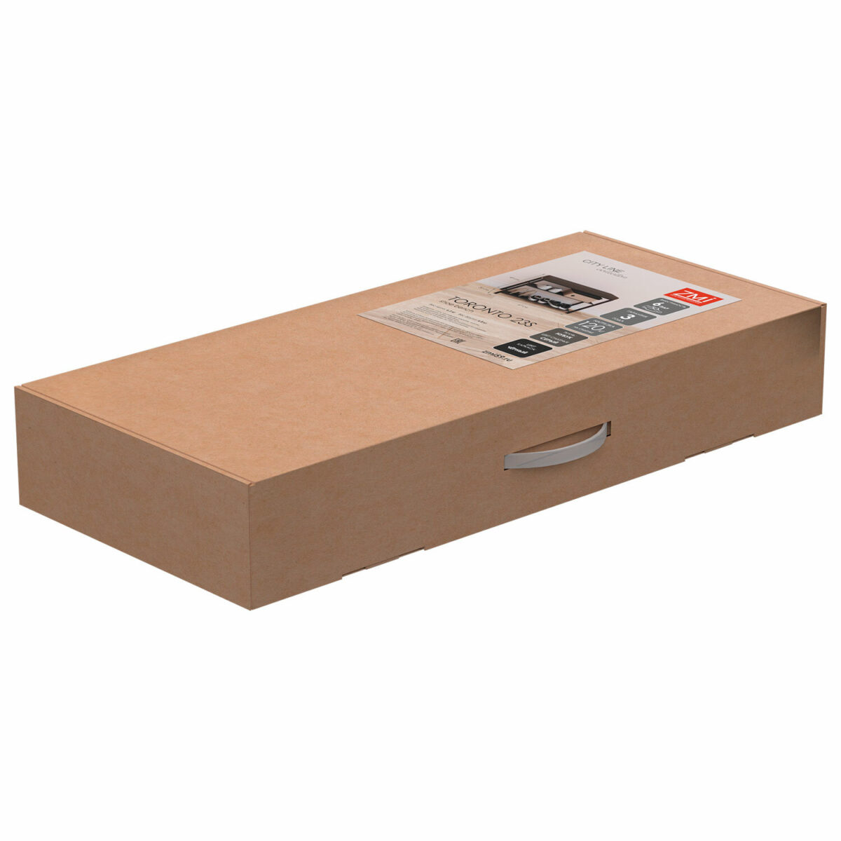 Банкетка для обуви "Торонто-23S", 670х300х490 мм, 2 полки, металл/ткань, черная/серая, БТ23СЧС — изображение 7