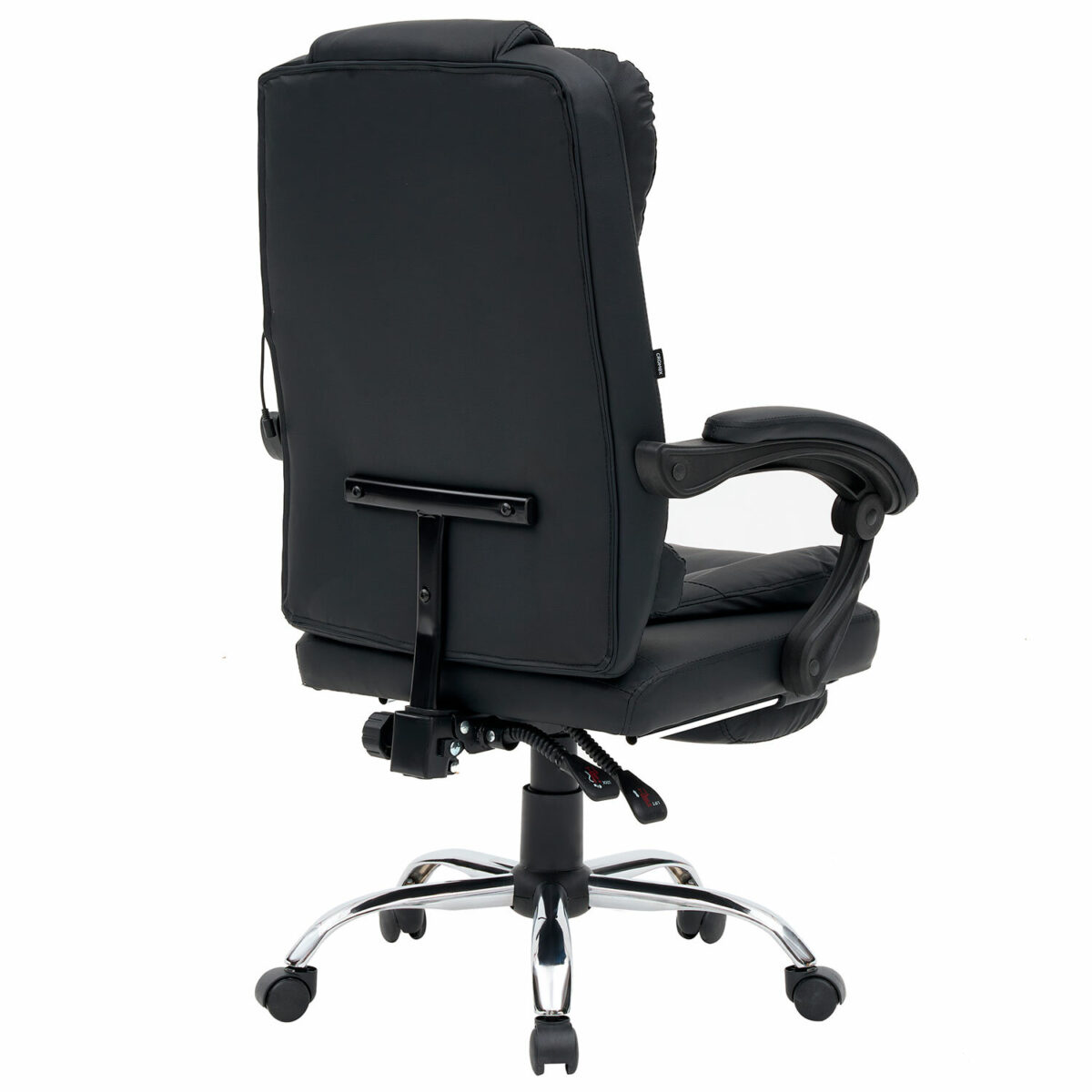 Кресло офисное CROMEX (КРОМЕКС) "Chill MS-005", с функцией вибромассажа, подножка, экокожа, черное, 532958 — изображение 2