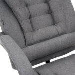 Кресло офисное CROMEX (КРОМЕКС) "Chill MS-005", с функцией вибромассажа, подножка, ткань, серое, 532959 — изображение 11