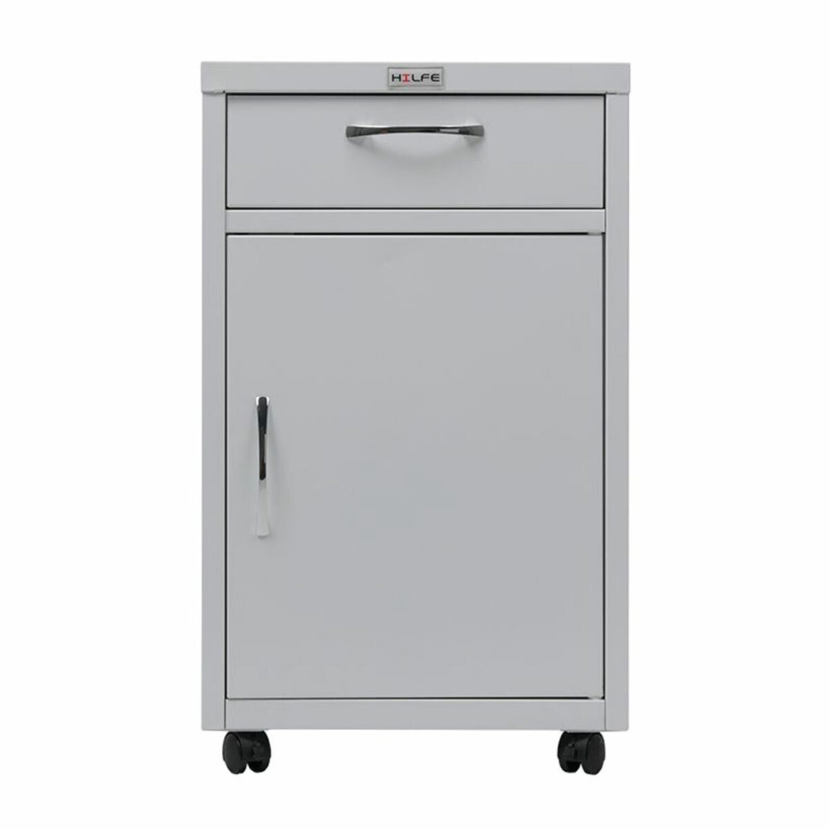 Тумба медицинская подкатная HILFE "МД ТП-2" 710х420х490 мм, с ящиком, цвет белый, S26199402209 — изображение 2