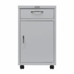 Тумба медицинская подкатная HILFE "МД ТП-2" 710х420х490 мм, с ящиком, цвет белый, S26199402209 — изображение 2