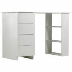 Стол письменный/компьютерный BRABIX "Scandi CD-016", 1100х500х750 мм, 4 ящика, белый, 641891, ЦБ013707-1 — изображение 5