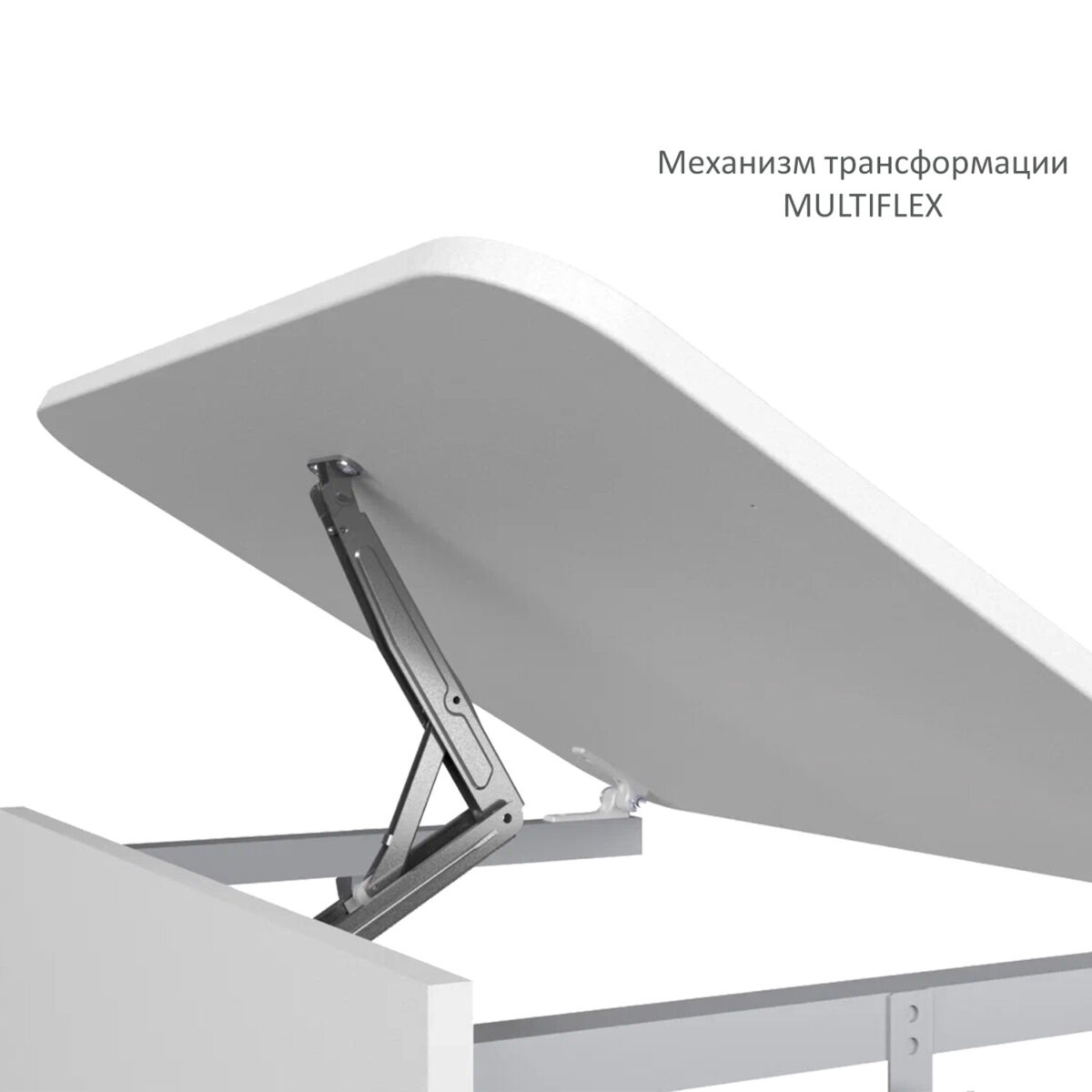 Стол-парта 1-местный, регулируемый угол, СУТ.54-01, 600х500х640-780 мм, рост 4-6, серый каркас, ЛДСП белая — изображение 8