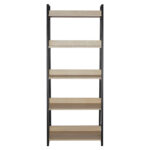 Стеллаж на металлокаркасе BRABIX "LOFT SH-003", 600х350х1500 мм, 5 полок, цвет дуб натуральный, 641236 — изображение 3