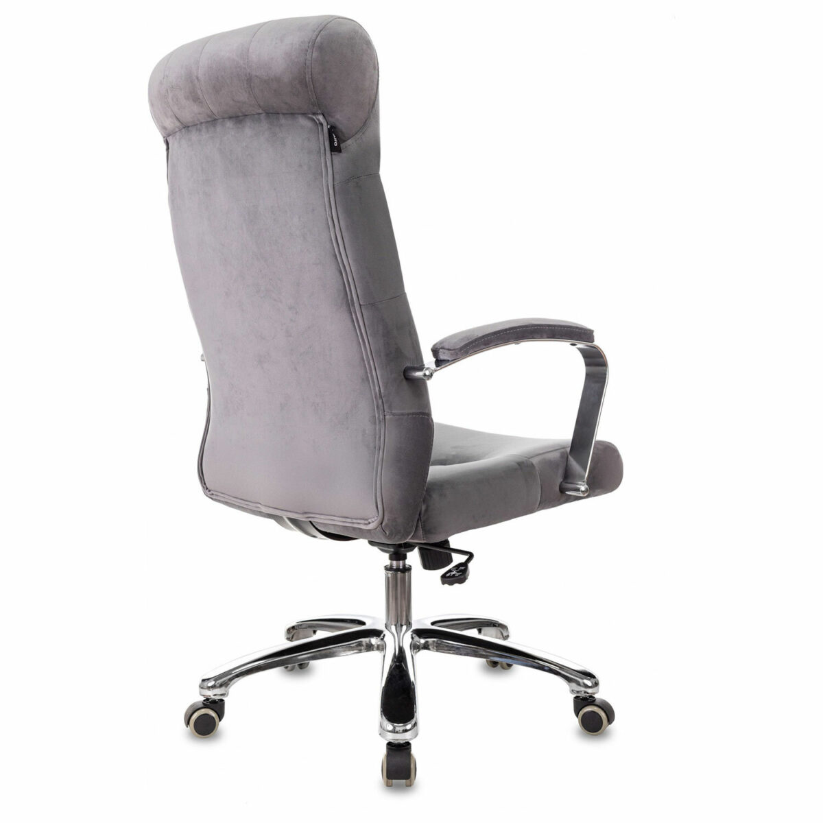 Кресло офисное T-9928SL, усиленное, НАГРУЗКА до 200 кг, хром, ткань, серое, 1985910 — изображение 5