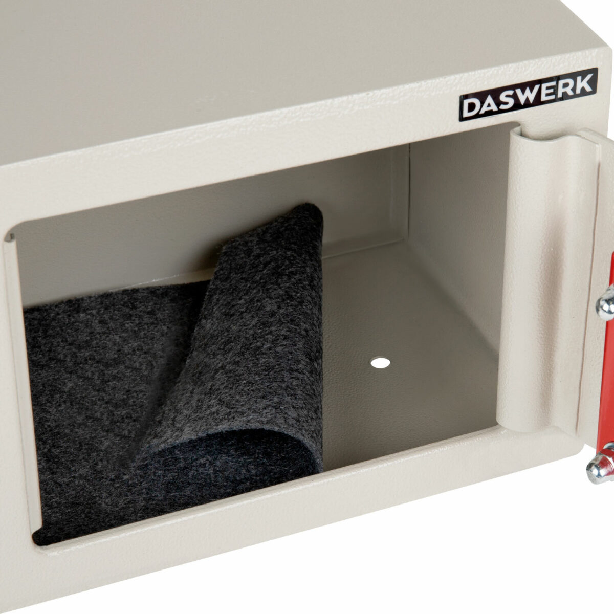 Сейф мебельный DASWERK (ДАСВЕРК) SC-170KL (170х230х170 мм), ключевой замок, бежевый, 291339 — изображение 8