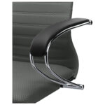 Кресло офисное МЕТТА "SU-B-10" хром, ткань-сетка, сиденье и спинка мягкие, темно-серое — изображение 13