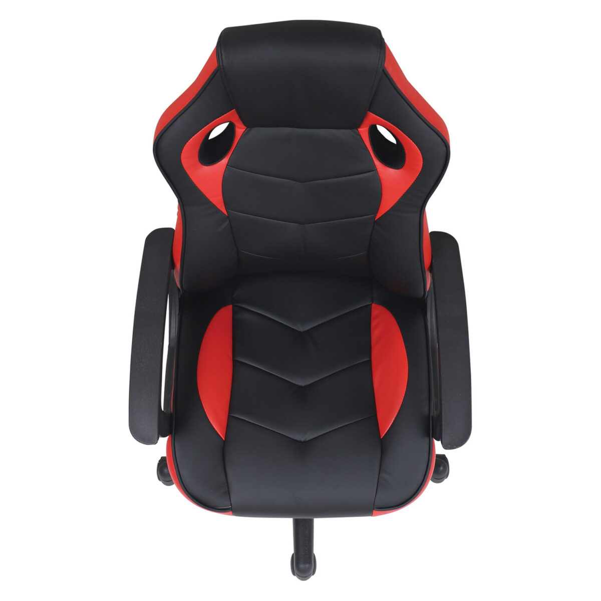 Кресло компьютерное BRABIX "Fighter GM-008", экокожа, черное/красное, 532506 — изображение 6