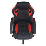Кресло компьютерное BRABIX "Fighter GM-008", экокожа, черное/красное, 532506 — изображение 6