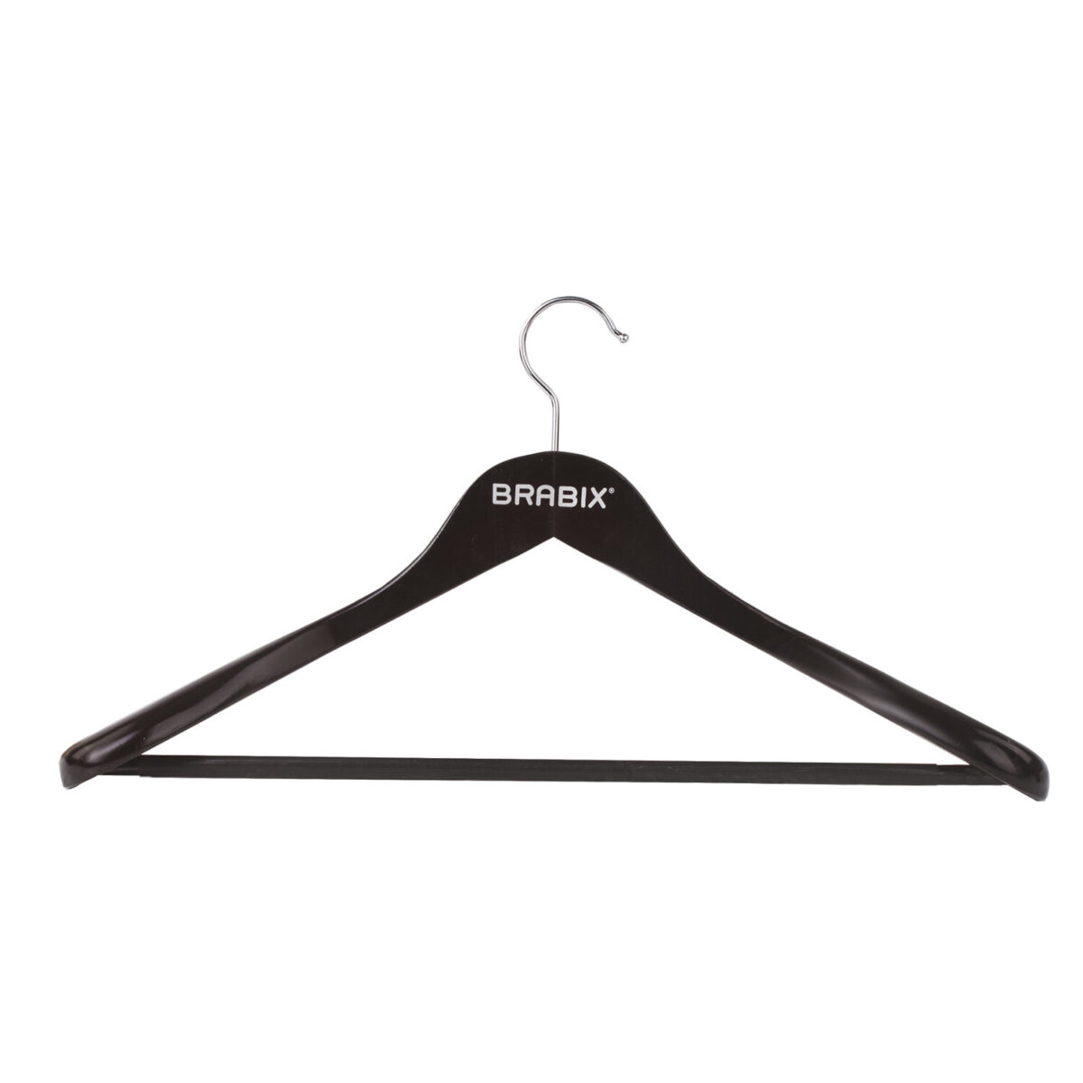 Вешалка-плечики, размер 48-50, деревянная, анатомическая, перекладина, цвет шоколад, BRABIX "Люкс", 601165 — изображение 6