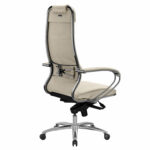 Кресло офисное МЕТТА "SAMURAI" KL-1, экокожа, бежевое — изображение 6