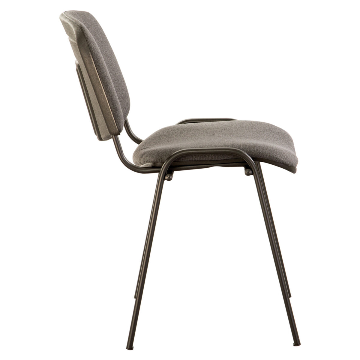 Стул для персонала и посетителей BRABIX "Iso CF-005", черный каркас, ткань серая, 531972 — изображение 3