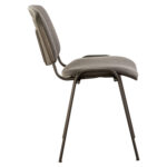 Стул для персонала и посетителей BRABIX "Iso CF-005", черный каркас, ткань серая, 531972 — изображение 3