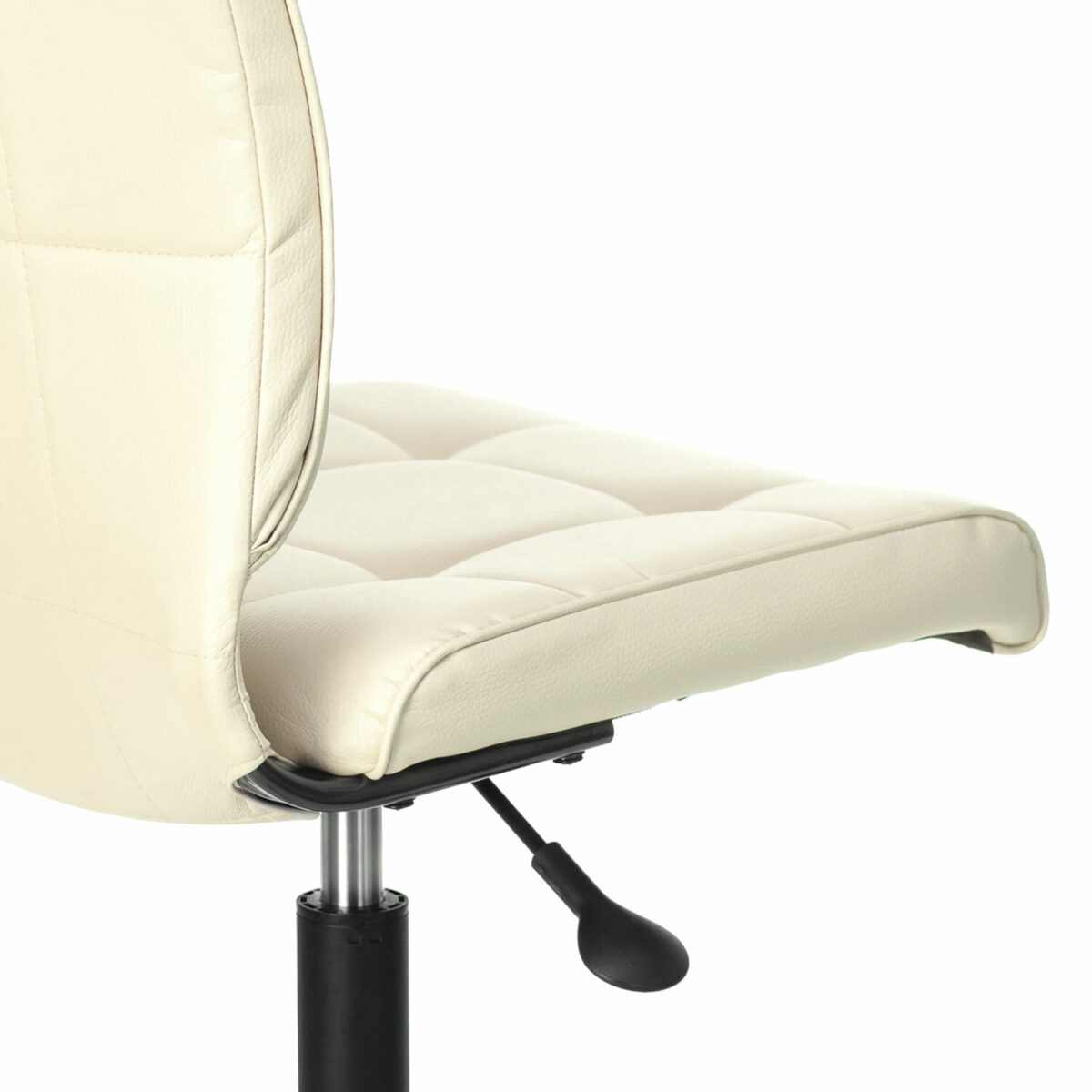 Кресло BRABIX "Stream MG-314", без подлокотников, пятилучие серебристое, экокожа, бежевое, 532078 — изображение 7