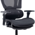 Кресло ATRONE (АТРОН) "Optimus ER-707", адаптивный механизм со слайдером, сетка, черный/серый, 532967 — изображение 14