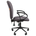 Кресло офисное Chairman CH 9801, пятилучие металл, ткань, серое, 7150936 — изображение 4