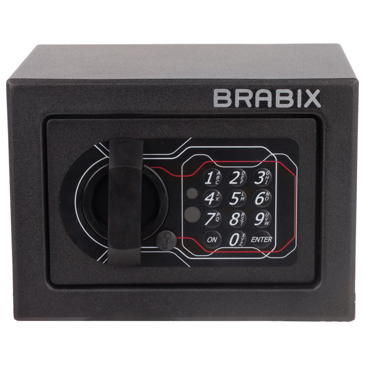 Сейф мебельный BRABIX "SF-140EL", 140х195х140 мм, электронный замок, черный, 291141, S103BR210214 — изображение 4