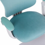 Кресло детское с подставкой для ног BRABIX "Sky MG-206", велюр, голубое, 533155 — изображение 12