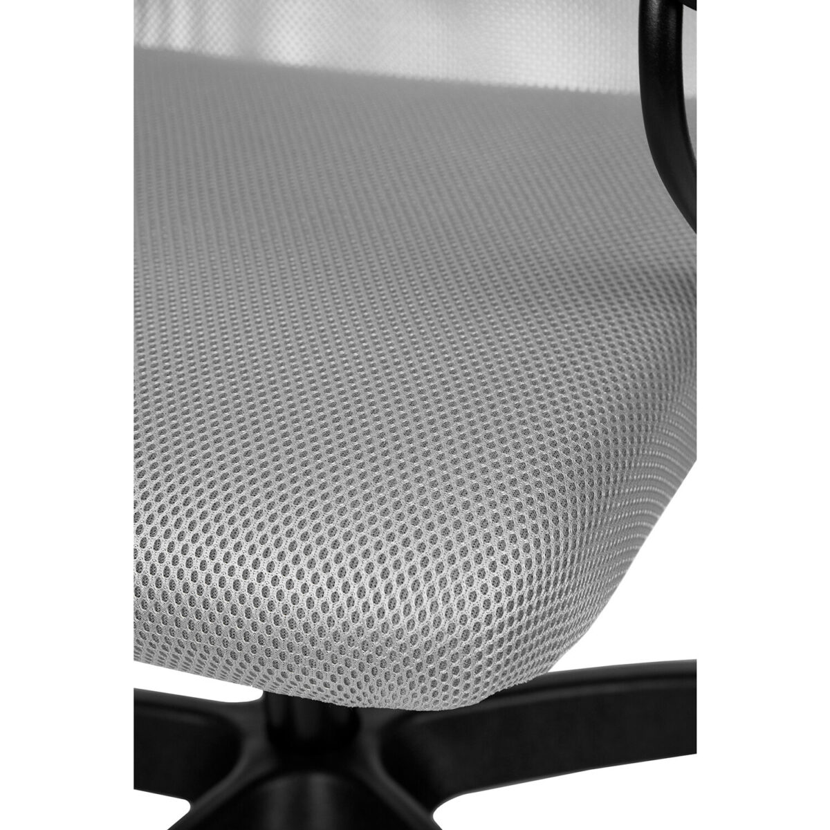 Кресло офисное МЕТТА "SU-B-8" пластик, ткань-сетка, сиденье мягкое, светло-серое — изображение 6