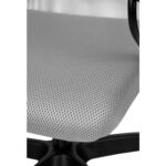 Кресло офисное МЕТТА "SU-B-8" пластик, ткань-сетка, сиденье мягкое, светло-серое — изображение 6