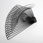 Вешалки-плечики для одежды, размер 48-50, металл, антискользящие, КОМПЛЕКТ 20 шт., черные, BRABIX PREMIUM, 608468 — изображение 5