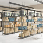 Стеллаж металлический BRABIX "ГРАФИТ MS KD-195/40-6", лофт, 1950х1000х400 мм, 6 полок, 291272, S240BR244693 — изображение 4