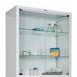 Шкаф медицинский 2-створчатый HILFE "МД 2 1780/SG" 1850х800х400 мм, стекло, белый, S26199205509 — изображение 2