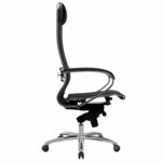 Кресло офисное МЕТТА "SAMURAI" K-1, экокожа, черное — изображение 5