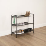 Полка для обуви "Женева-23", 645х270х600 мм, 3 полки, металл, чёрная, ПДО Ж23 Ч — изображение 4