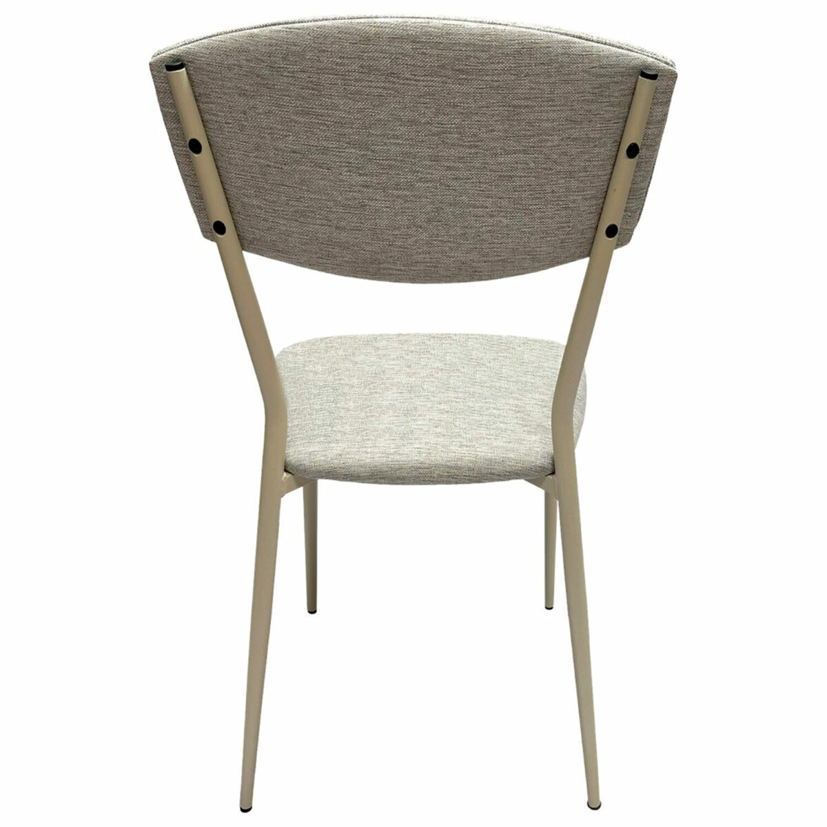 Стул для столовых, кафе, дома РС23, бежевый перламутровый каркас, рогожка бежевая — изображение 3