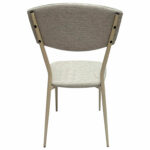 Стул для столовых, кафе, дома РС23, бежевый перламутровый каркас, рогожка бежевая — изображение 3