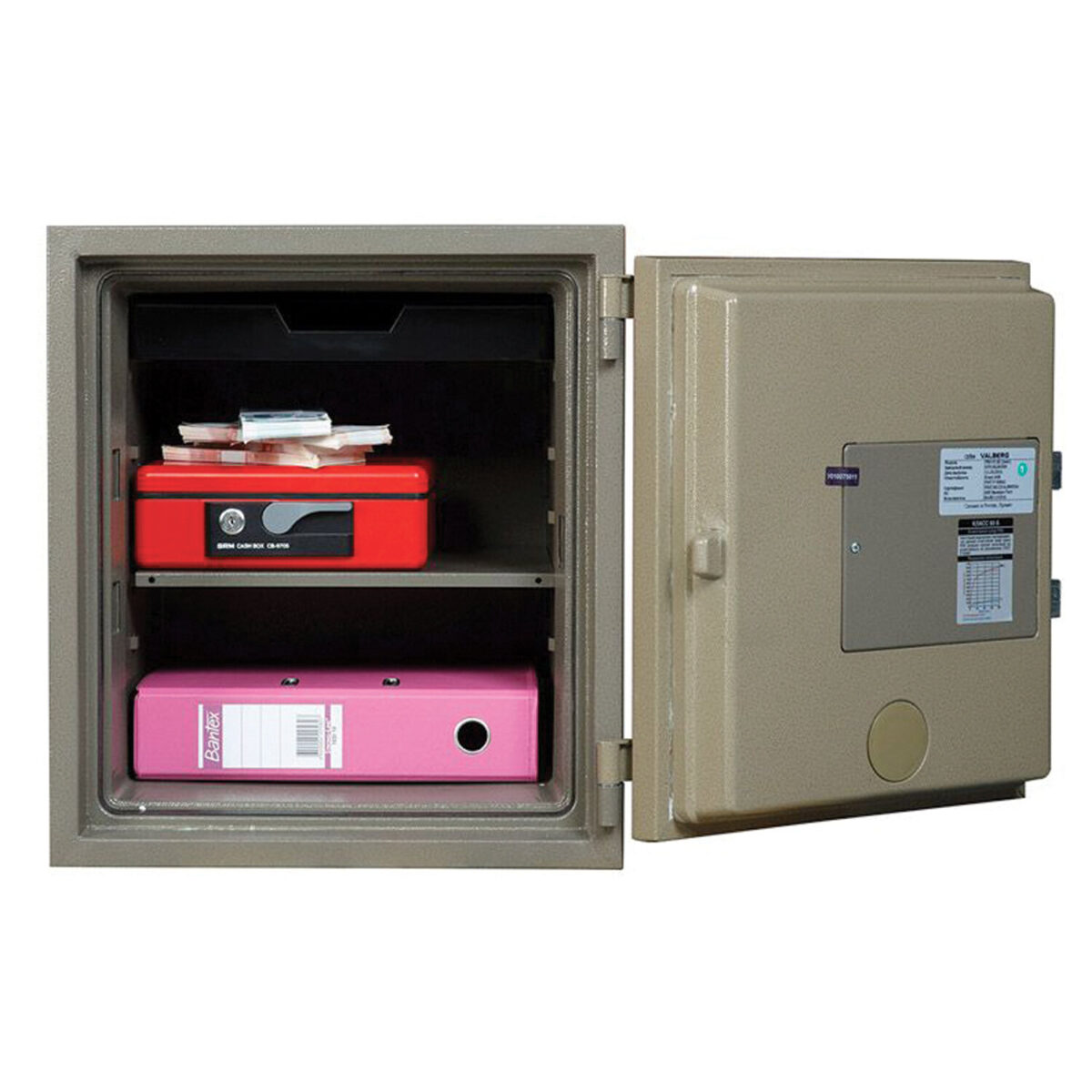 Сейф огнестойкий VALBERG "FRS-51 KL" (490х430х430 мм; 50 кг), ключевой замок, крепление к полу — изображение 3